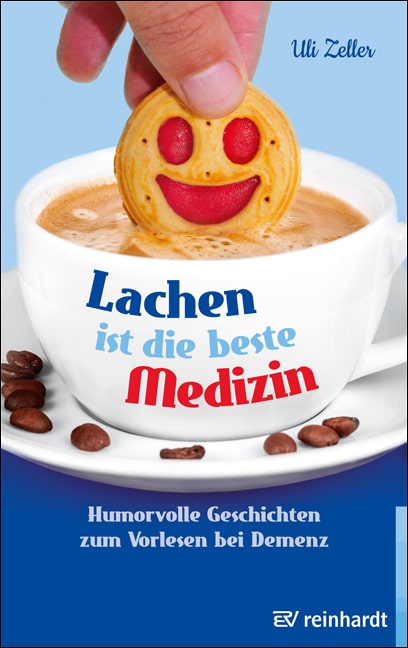 Im Buch "Lachen ist die Medizin" finden Sie mehrere Geschichten, die sich für Männer mit Demenz eignen. Beispielsweise die Geschichte "Wolfgangs Ersatzteillager".