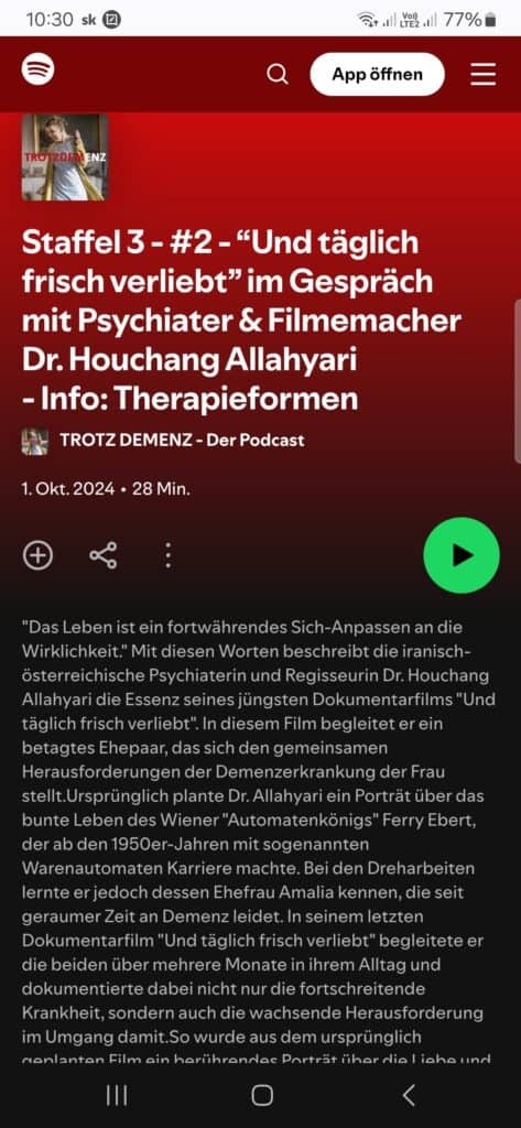 Demenz Podcast der Volkshilfe Österreich